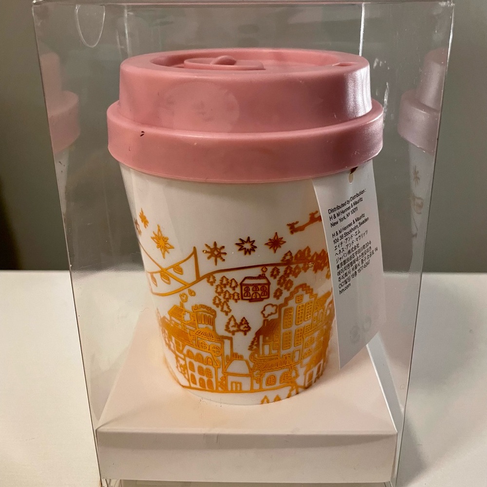 H&M Plastic Pink, Cream, and Gold Cup OS NWT - Picture 3 of 6